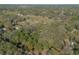 Expansive aerial view of a densely wooded property with mixed trees and open space, offering privacy at 1712 Alanson Dr, Deland, FL 32724