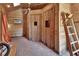Interior view of sauna featuring wood paneling and brick floor at 230 White Dove Ave, Orange City, FL 32763