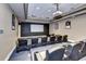 Private theater room with comfortable seating and a large screen for an immersive movie experience at 231 Riverside Dr # 1801-1, Daytona Beach, FL 32117