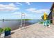 Waterfront property with a private dock, patio, and stunning water views at 2852 John Anderson Dr, Ormond Beach, FL 32176
