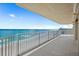 Large tiled balcony features stunning views of the beach and ocean at 3145 S Atlantic Ave # 1004, Daytona Beach Shores, FL 32118