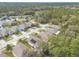 An aerial view showcasing the location of the neighborhood near a natural reserve at 347 Admiralty Ct, Edgewater, FL 32141