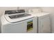 Washer and dryer machines in laundry room at 347 Admiralty Ct, Edgewater, FL 32141