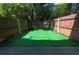 Enclosed backyard featuring artificial grass for a low-maintenance outdoor space at 3960 Willow Trail Run # 45, Port Orange, FL 32127