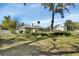 Lush backyard featuring mature trees and landscaping, as well as a glimpse of the house at 435 N Oak Ave, Orange City, FL 32763