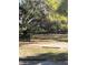 View of the front yard with mature trees and lush green space at 485 Dickson Ave, Osteen, FL 32764