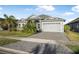 Attractive single-story home with a paver driveway and manicured lawn, offering great curb appeal at 6263 W Fallsgrove Ln, Port Orange, FL 32128