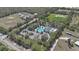 Aerial view of neighborhood pool and facilities at 1058 W Seagate Dr, Deltona, FL 32725