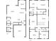 Detailed floor plan showcasing the layout of a two-story home, including room dimensions and features at 1088 Happy Forest Loop, Deland, FL 32720