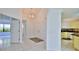 Welcoming foyer with tiled floors, front closet and an open floor plan at 111 Brown Crane Ct, Daytona Beach, FL 32119