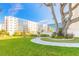 Well-maintained building exterior with landscaped grounds, offering a serene environment at 1224 S Peninsula Dr # 210, Daytona Beach, FL 32118