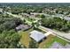 Aerial view of a charming neighborhood with lush trees and well-maintained homes at 1329 N Old Mill Dr, Deltona, FL 32725