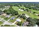 Aerial view featuring the home close to a golf course at 1329 N Old Mill Dr, Deltona, FL 32725