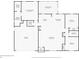 Detailed floor plan showcasing the layout of the home's rooms and dimensions at 1329 N Old Mill Dr, Deltona, FL 32725