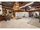 Large garage space with storage, concrete floors, and ample room for vehicles and projects at 1572 Darlington Ave, Deltona, FL 32725