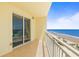 Inviting balcony offers ocean views and tiled flooring for outdoor enjoyment at 1900 N Atlantic Ave # 504, Daytona Beach, FL 32118