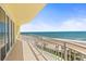Balcony with views of the ocean, beach and pool at 1900 N Atlantic Ave # 504, Daytona Beach, FL 32118