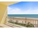 Balcony view overlooking the beach and ocean at 1900 N Atlantic Ave # 504, Daytona Beach, FL 32118