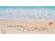 Serene Florida beach scene with welcoming message, seashells, and starfish accents by the calming turquoise sea at 1900 N Atlantic Ave # 504, Daytona Beach, FL 32118