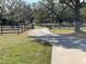 Long driveway leading to a charming home, surrounded by lush landscaping and mature trees at 1990 Spruce Creek N Cir, Port Orange, FL 32128