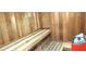 Warm community sauna with wood walls and bench seating at 3003 S Atlantic Ave # 19B4, Daytona Beach, FL 32118