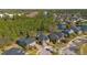 An aerial view of attractive homes within a lush community surrounding a beautiful lake at 376 Chelsea Place Ave, Ormond Beach, FL 32174