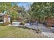A backyard retreat with a seating area and a refreshing above ground pool at 427 E Church St, Deland, FL 32724