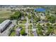 Property aerial view showing neighborhood streets, homes, and proximity to community amenities and green spaces at 4333 Arch St, Orlando, FL 32808