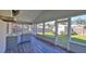 Sunroom with a kitchen bar, plenty of windows and natural light, and views of the backyard at 437 Merrimac Dr, Port Orange, FL 32127