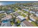 Aerial view of the neighborhood featuring tidy streets, houses and green trees at 44 Sunset Blvd, Ormond Beach, FL 32176