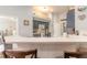 Charming kitchen featuring a breakfast bar, neutral tones, and ample lighting at 6 Greenvale Dr, Ormond Beach, FL 32174