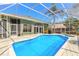 Beautiful screened-in pool area with an outdoor grill, perfect for summer gatherings and relaxation at 6 Greenvale Dr, Ormond Beach, FL 32174