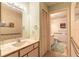 Accessible bathroom with a sink, toilet, and walk-in shower, ensuring comfort and convenience at 60 N Halifax Dr # 1050, Ormond Beach, FL 32176