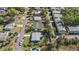 High-angle view of a quiet residential area showcasing the property among surrounding homes at 617 S Flamingo Dr, Holly Hill, FL 32117