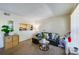 Inviting living area featuring modern decor, neutral paint, and comfortable seating at 112 Lacosta Ln # 115, Daytona Beach, FL 32114