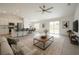 Bright open-concept living space boasts stainless steel appliances, island seating, and access to a backyard at 1162 Prescott Blvd, Deltona, FL 32738
