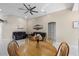 Large living area with vaulted ceilings, recessed lighting, and an open floor plan at 1340 Babcock Ave, Deltona, FL 32725