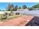 Landscaped backyard features a brick patio, garden, and white fence at 1767 Valencia Ave, Ormond Beach, FL 32174