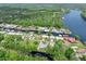 Waterfront homes with private boat docks line a canal leading to the serene St. Johns River at 24919 Drive No 1, Astor, FL 32102