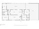Detailed floor plan showcasing the layout of the home, including the primary bedroom, kitchen, and living areas at 24919 Drive No 1, Astor, FL 32102
