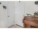 Bright entryway featuring tile flooring, closet, front door, and piano at 3228 Unity Tree Dr, Edgewater, FL 32141
