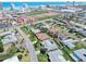 Residential neighborhood with houses, green spaces, swimming pools, and proximity to the ocean at 354 Georgetown Dr, Daytona Beach, FL 32118