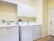 Bright laundry room with sink, washer, and dryer at 3620 Tresto St, New Smyrna Beach, FL 32168