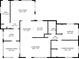 Detailed floor plan showcases the layout with dimensions for each room including the living room, bedrooms, kitchen, and screened porch at 514 Land O Lakes Ct, Deland, FL 32724