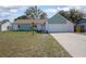 Charming single-story home featuring a well-manicured lawn and a two-car garage at 597 Gainsboro St, Deltona, FL 32725
