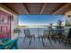 Enjoy outdoor dining on this condo balcony with great light and views of the bay and bridge at 732 Marina Point Dr # 7320, Daytona Beach, FL 32114