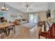 Bright living room with vaulted ceiling, stylish decor, and ample space for Gathering gatherings at 3430 Arabesque Dr, Deland, FL 32724