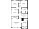 Second-floor floor plan showing the bedrooms, bathrooms, and walk-in closet layout at 104 W Lake Victoria Cir, Deland, FL 32724