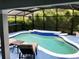 Beautiful screened-in pool area perfect for relaxing and entertaining outdoors at 112 Grande Lake Dr, Daytona Beach, FL 32124