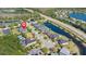 Aerial view of a well-planned neighborhood featuring lush landscaping and mature trees at 1205 Draycott St, Ormond Beach, FL 32174